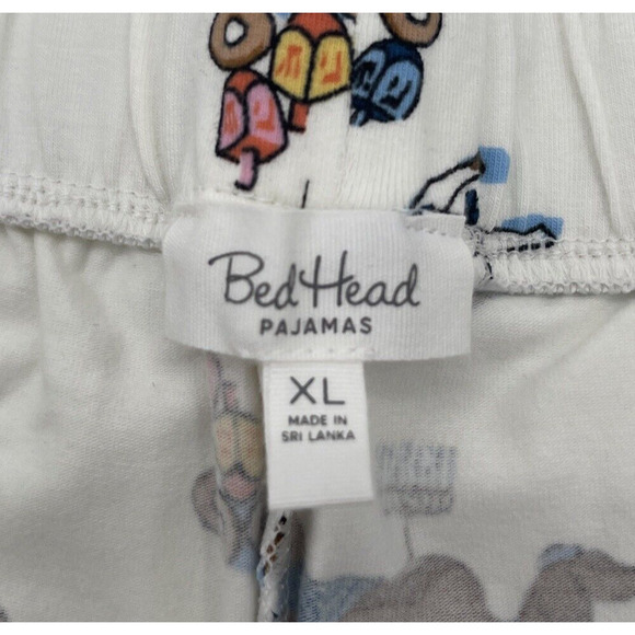 BedHead Pajama Set Womens XL Long Sleeve Dogs Hanukkah - Picture 3 of 6
